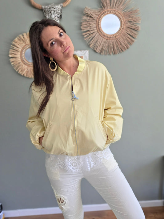 Blouson Jacke Buttergelb